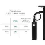 Plugable USB C to M.2 NVMe Tool-free Enclosure USB C and Thunderbolt 3 Compatible up to USB 3.1 Gen 2 Speeds (10Gbps). — USBC-NVME