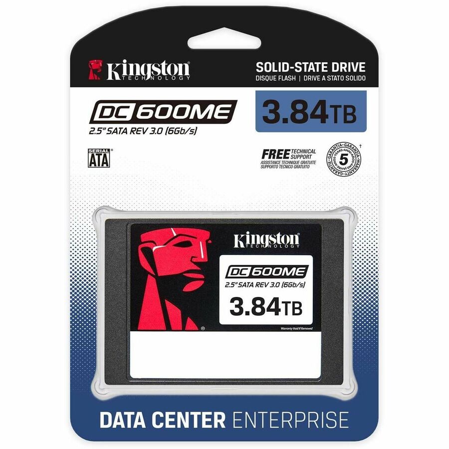 Kingston DC600ME 3.84 TB Solid State Drive - 2.5" Internal - SATA (SATA/600) - Mixed Use — SEDC600ME/3840G