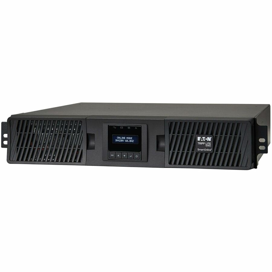 Eaton Tripp Lite Series SmartOnline 3000VA 2700W 120V Double-Conversion Sine Wave UPS - 7 Outlets, Extended Run, Network Card Option, LCD, USB, DB9, 2U Rack/Tower, TAA — SU3000RTXLCD2UTAA
