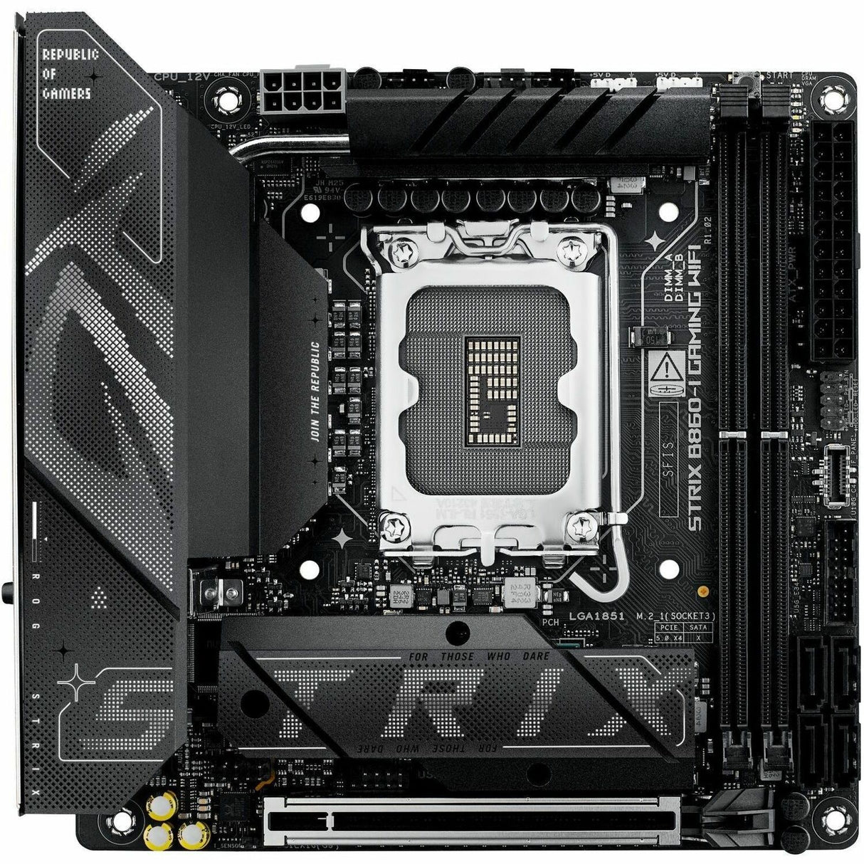 Asus ROG Strix B860-I GAMING WIFI Gaming Desktop Motherboard - Intel B860 Chipset - Socket LGA-1851 - Mini ITX — ROG STRIXB860-IGAMINGWIFI