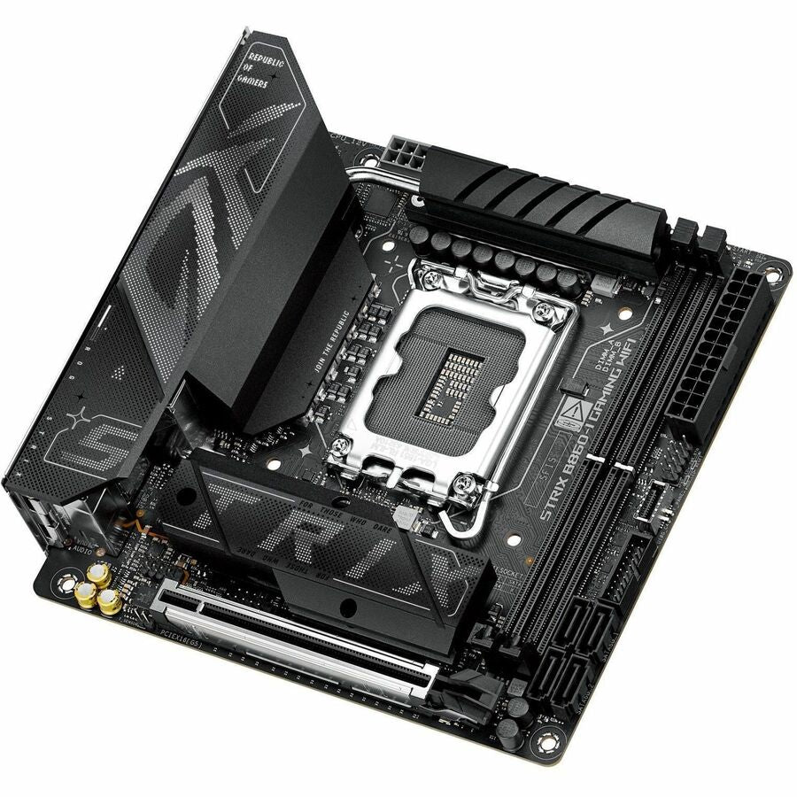 Asus ROG Strix B860-I GAMING WIFI Gaming Desktop Motherboard - Intel B860 Chipset - Socket LGA-1851 - Mini ITX — ROG STRIXB860-IGAMINGWIFI