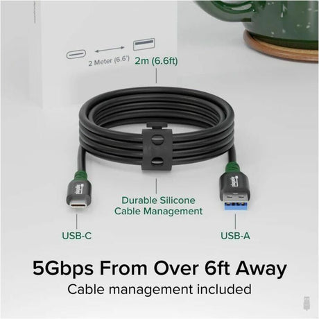 Plugable USB C to USB A Cable, USB 3.2 Gen 2 USB Cables, 3A (15W) Charging USB C Data Cable — USBC-A2M