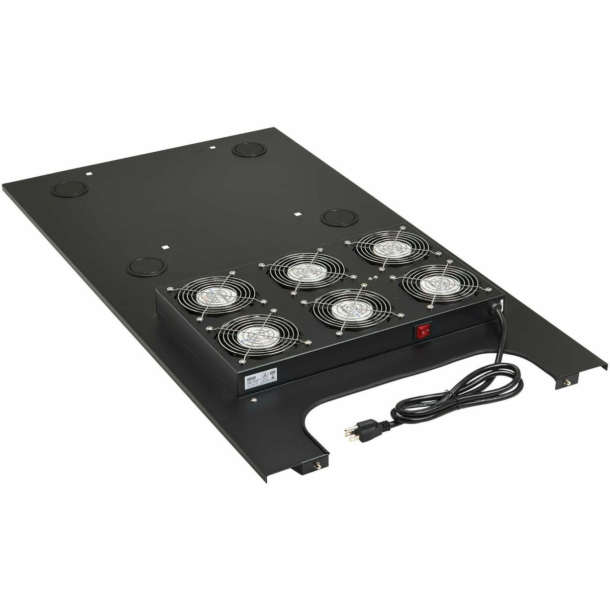 Eaton Tripp Lite Series SmartRack Roof-Mounted Fan Panel for Deep Rack Enclosure Cabinets - 6 120V Fans, 630 CFM, 5-15P Plug — SRFANROOFDP
