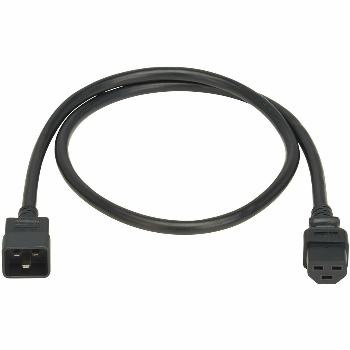 Eaton Tripp Lite Series Power Cord, C20 to C21 - Heavy-Duty, 20A, 250V, 12 AWG, 5 ft. (1.5 m), Black — P035-005