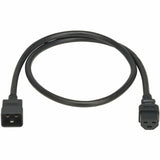 Eaton Tripp Lite Series Power Cord, C20 to C21 - Heavy-Duty, 20A, 250V, 12 AWG, 5 ft. (1.5 m), Black — P035-005