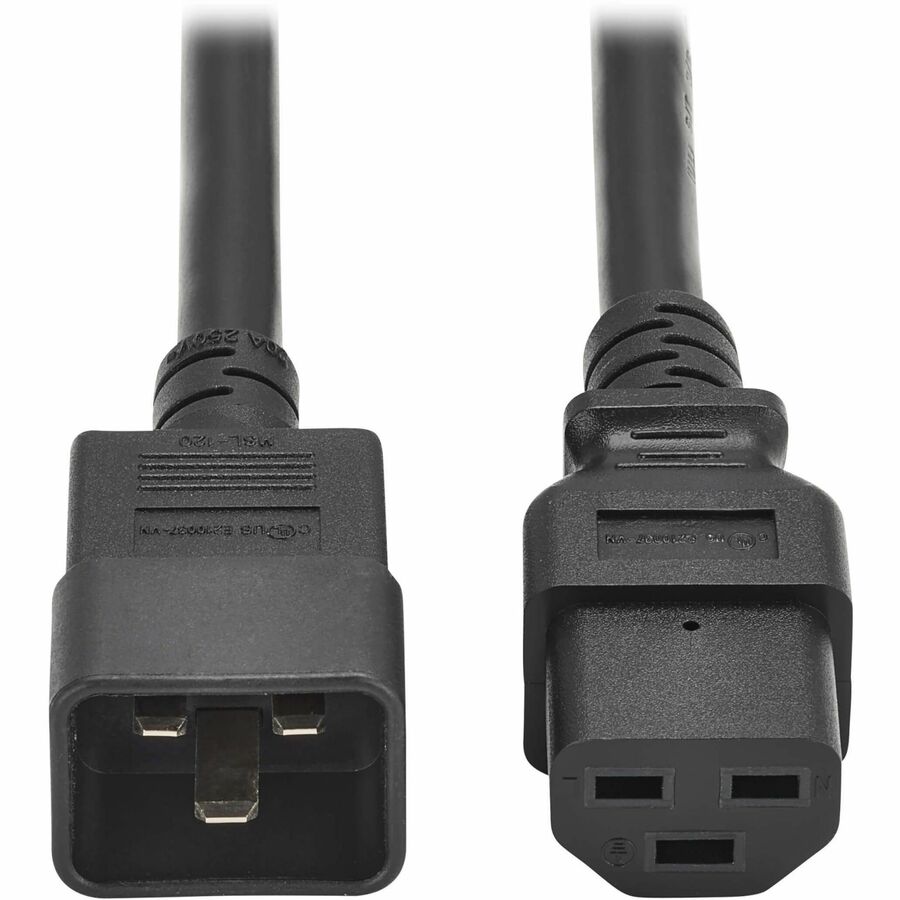 Eaton Tripp Lite Series Power Cord, C20 to C21 - Heavy-Duty, 20A, 250V, 12 AWG, 5 ft. (1.5 m), Black — P035-005