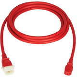 Eaton Tripp Lite Series PDU Power Cords, C13 to P-Lock C14 - Heavy-Duty, 15A, 250V, 14 AWG, 10 ft. (3.1 m), Red, 6 Pack — P005-E10-ARD-6