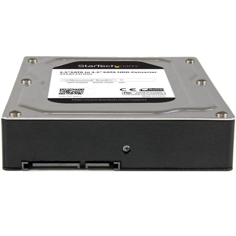 StarTech.com 2.5" to 3.5" SATA Aluminum Hard Drive Adapter Enclosure with SSD / HDD Height up to 12.5mm — 25SAT35HDD