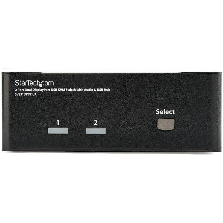 StarTech.com 2 Port Dual DisplayPort USB KVM Switch with Audio — SV231DPDDUA