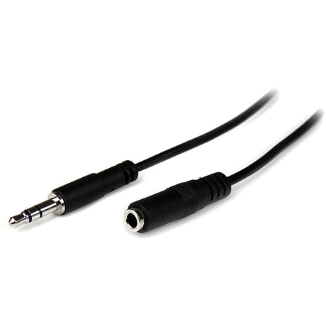 StarTech.com 1m Slim 3.5mm Stereo Extension Audio Cable - M/F — MU1MMFS