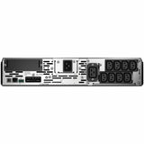 APC Smart-UPS X, Line Interactive, 3kVA, Rack/tower convertible 2U, 208V-230V, 8x C13+1x C19 IEC, SmartSlot, Extended runtime — SMX3000RMHV2U