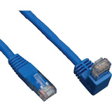Eaton Tripp Lite Series Down-Angle Cat6 Gigabit Molded UTP Ethernet Cable (RJ45 Right-Angle Down M to RJ45 M), Blue, 5 ft. (1.52 m) — N204-005-BL-DN