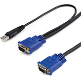 StarTech.com StarTech.com 2-in-1 - Video / USB cable - 4 pin USB Type A, HD-15 (M) - HD-15 (M) - 3.05 m — SVECONUS10