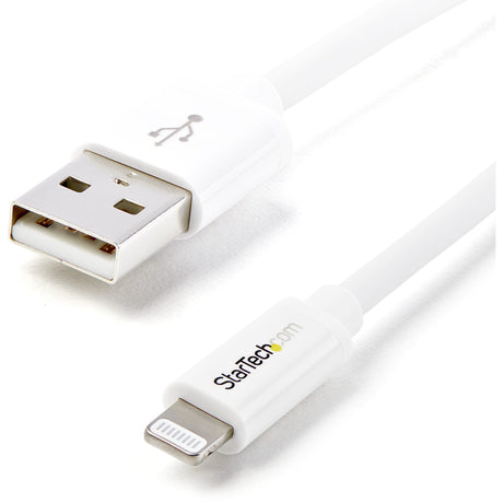 StarTech.com 2m (6ft) Long White Apple�&reg; 8-pin Lightning Connector to USB Cable for iPhone / iPod / iPad — USBLT2MW