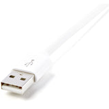 StarTech.com 2m (6ft) Long White Apple�&reg; 8-pin Lightning Connector to USB Cable for iPhone / iPod / iPad — USBLT2MW