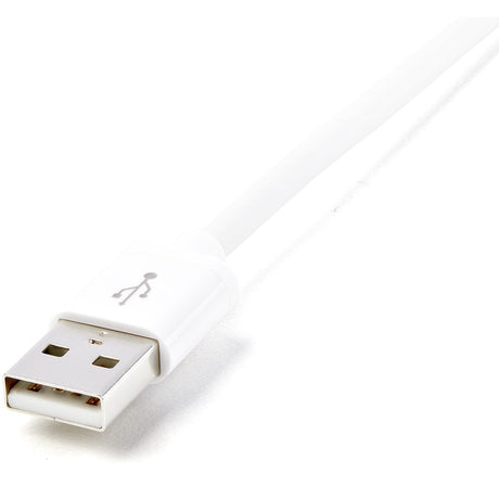 StarTech.com 2m (6ft) Long White Apple�&reg; 8-pin Lightning Connector to USB Cable for iPhone / iPod / iPad — USBLT2MW