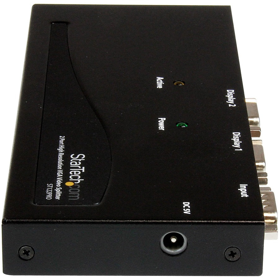 StarTech.com 2 Port High Resolution VGA Video Splitter - 350 MHz — ST122PRO