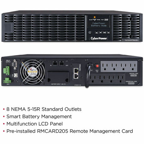 CyberPower OL1500RTXL2U Smart App Online UPS Systems — OL1500RTXL2U