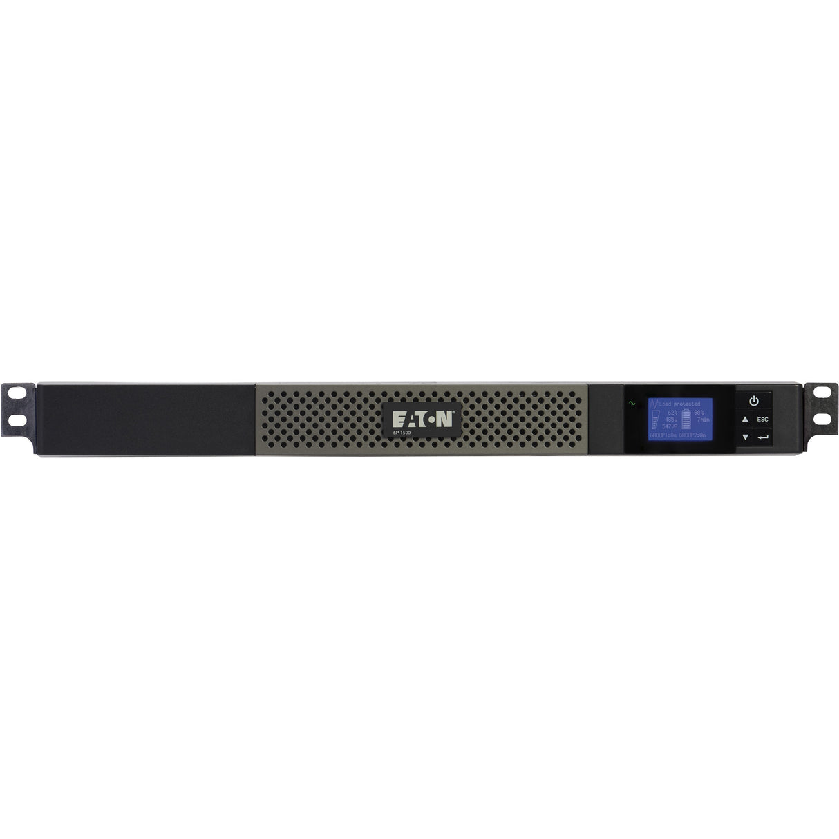 Eaton 5P 1440VA 1100W 120V Line-Interactive UPS, 5-15P, 5x 5-15R Outlets, True Sine Wave, Cybersecure Network Card Option, 1U — 5P1500R