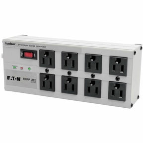 Eaton Tripp Lite Series Isobar 8-Outlet Surge Protector, 25 ft. Cord with Right-Angle Plug, 3840 Joules, Diagnostic LEDs, Metal Housing — ISOBAR825ULTRA