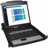 Eaton Tripp Lite Series NetDirector 8-Port 1U Rack-Mount Console KVM Switch with 19-in. LCD and IP Remote Access, TAA — B020-U08-19-IP
