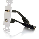 C2G HDMI and USB Pass Through Wall Plate — 39702