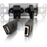 C2G HDMI and USB Pass Through Wall Plate — 39702