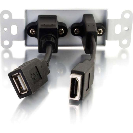 C2G HDMI and USB Pass Through Wall Plate — 39702