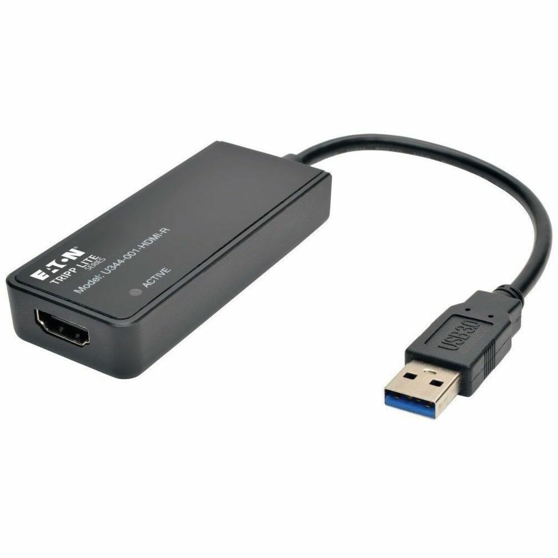 Eaton Tripp Lite Series USB to HDMI Dual-Display External Video Graphics Card Adapter - USB 3.2 Gen 1, 512 MB SDRAM, 1080p — U344-001-HDMI-R