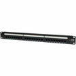 Eaton Tripp Lite Series 24-Port 1U Rack-Mount Cat5e 110 Patch Panel, 568B, RJ45 Ethernet, TAA — N052-024