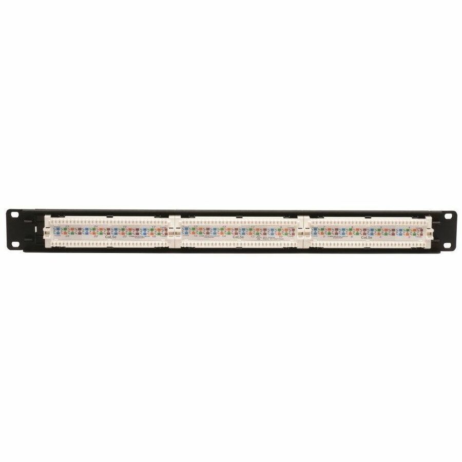 Eaton Tripp Lite Series 24-Port 1U Rack-Mount Cat5e 110 Patch Panel, 568B, RJ45 Ethernet, TAA — N052-024