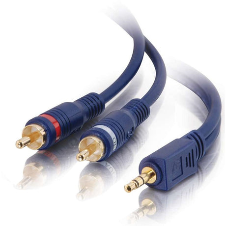 C2G 6ft Velocity One 3.5mm Stereo Male to Two RCA Stereo Male Y-Cable — 40614