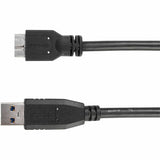Targus 1M USB-A Male to micro USB-B Male Cable — ACC1004USZ
