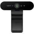 Logitech Brio 4K Webcam for Business, biometrics login with Windows Hello, auto-light correction, noise-canceling, Works with Microsoft Teams, Zoom, Google Meet, PC/Mac — 960-001105