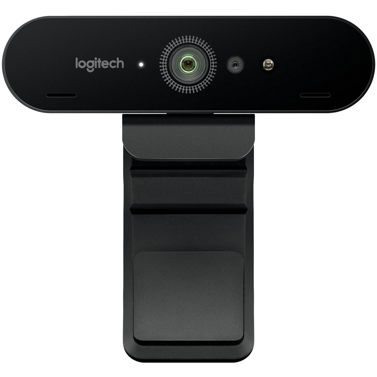 Logitech Brio 4K Webcam for Business, biometrics login with Windows Hello, auto-light correction, noise-canceling, Works with Microsoft Teams, Zoom, Google Meet, PC/Mac — 960-001105