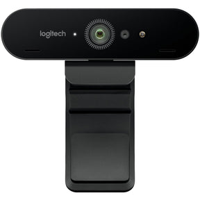 Logitech Brio 4K Webcam for Business, biometrics login with Windows Hello, auto-light correction, noise-canceling, Works with Microsoft Teams, Zoom, Google Meet, PC/Mac — 960-001105