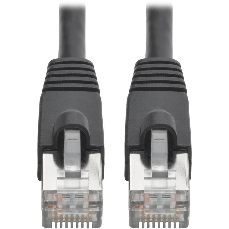 Eaton Tripp Lite Series Cat6a 10G Snagless Shielded STP Ethernet Cable (RJ45 M/M), PoE, Black, 5 ft. (1.52 m) — N262-005-BK