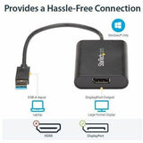 StarTech.com USB 3.0 to DisplayPort Adapter, USB DP Monitor Converter for Windows, 4K (no support for macOS/ChromeOS/Linux) - TAA — USB32DPES2