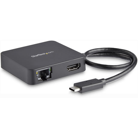 StarTech.com USB C Multiport Adapter - Portable USB Type-C Mini Dock to 4K UHD HDMI Video - GbE, USB 3.0 Hub - Thunderbolt 3 Compatible — DKT30CHD