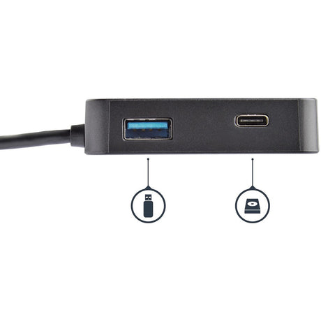 StarTech.com USB C Multiport Adapter - Portable USB Type-C Mini Dock to 4K UHD HDMI Video - GbE, USB 3.0 Hub - Thunderbolt 3 Compatible — DKT30CHD