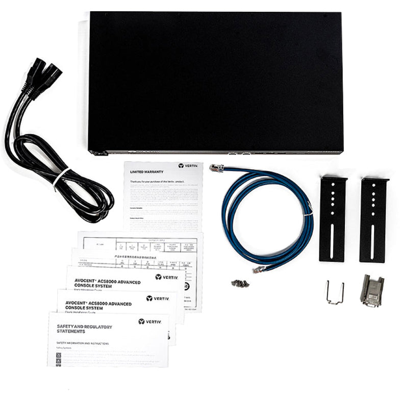 Vertiv Avocent 8-Port ACS8000 Console System with single AC Power Supply — ACS8008SAC-400