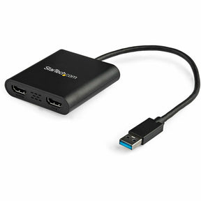 StarTech.com USB 3.0 to Dual HDMI Adapter, USB to 2x HDMI Monitor Converter for Windows (no support for macOS/ChromeOS/Linux) - TAA — USB32HD2