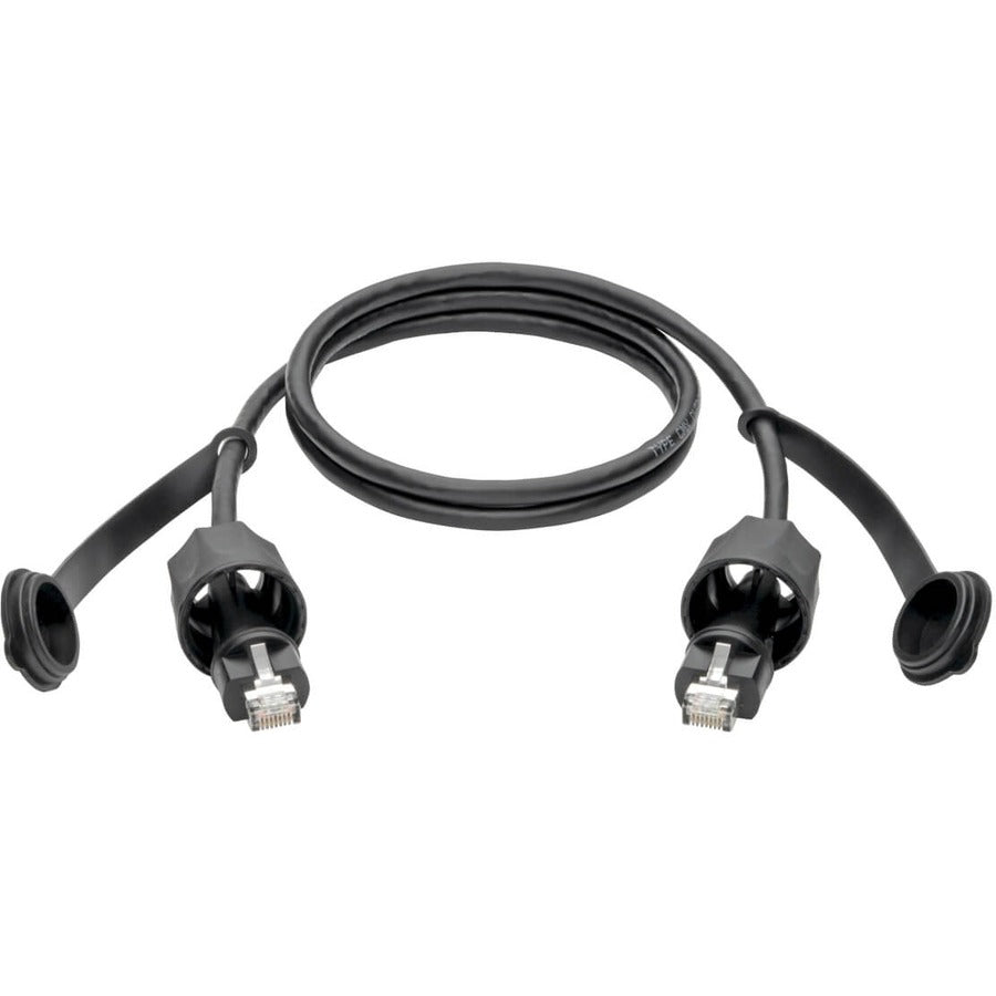 Eaton Tripp Lite Series Industrial Cat5e/Cat6 STP Ethernet Cable - RJ45 M/M, CMX Outdoor, IP68, 26 AWG, TAA, 3 ft. (0.91 m) — N206-PC03-IND