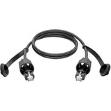 Eaton Tripp Lite Series Industrial Cat5e/Cat6 STP Ethernet Cable - RJ45 M/M, CMX Outdoor, IP68, 26 AWG, TAA, 3 ft. (0.91 m) — N206-PC03-IND