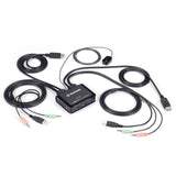 Black Box 2-Port 4K60 DisplayPort Cable KVM Switch — KV62-CBL