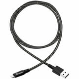 Eaton Tripp Lite Series Heavy-Duty USB-A to Lightning Sync/Charge Cable, MFi Certified - M/M, USB 2.0, 3 ft. (0.91 m) — M100-003-HD
