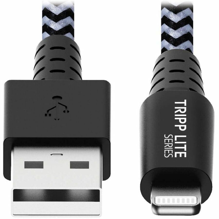 Eaton Tripp Lite Series Heavy-Duty USB-A to Lightning Sync/Charge Cable, MFi Certified - M/M, USB 2.0, 3 ft. (0.91 m) — M100-003-HD