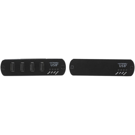 StarTech.com 4 Port USB 2.0 Extender Hub over Cat5e or Cat6 Ethernet Cable - 330ft/100m Metal USB 2.0 Extender Kit - ESD, Powered, 480mbps — USB2004EXT2NA