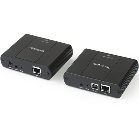 StarTech.com 4 Port USB 2.0 Extender Hub over Cat5e or Cat6 Ethernet Cable - 330ft/100m Metal USB 2.0 Extender Kit - ESD, Powered, 480mbps — USB2004EXT2NA
