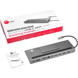SIIG Aluminum USB-C MST Video Docking Station with 100W PD — JU-DK0E11-S1
